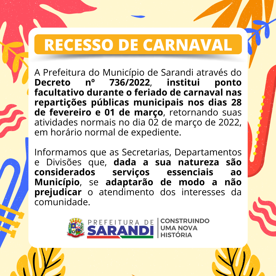 Recesso de Carnaval